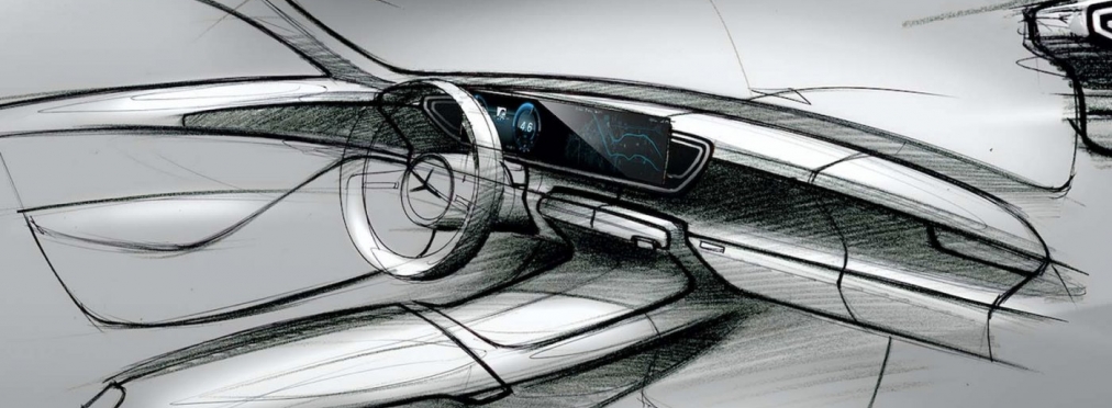 Mercedes-Benz продемонстрировал эскизы интерьера нового GLE