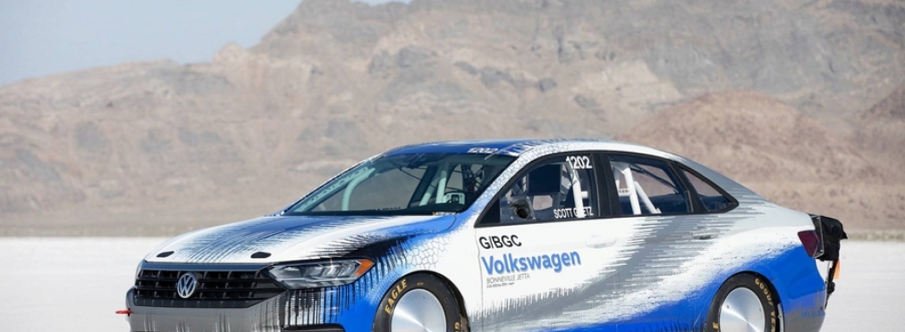 Volkswagen Jetta установил рекорд скорости на озере Бонневилль