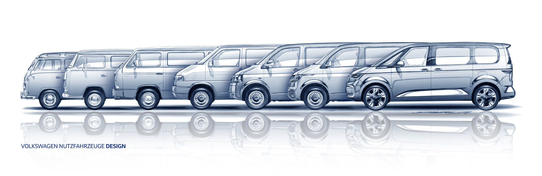Volkswagen рассекретил внешность нового Multivan за месяц до мировой премьеры 2