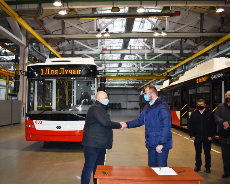 Луцк получил очередную партию новых троллейбусов  2