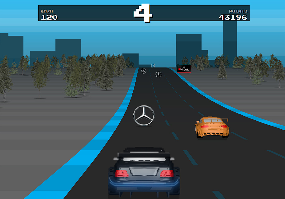 Mercedes-Benz прощается с гонками DTM с помощью компьютерной игры из 80-х 1