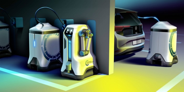 Volkswagen разработал робота для подзарядки электромобилей 1