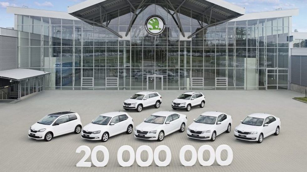 Компания Skoda выпустила 20-миллионный автомобиль 1