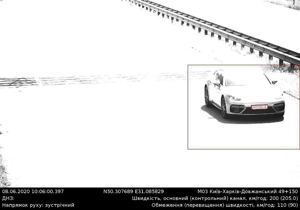 Новый скоростной антирекорд, на дорогах Украины, установил водитель Porsche Panamera 1