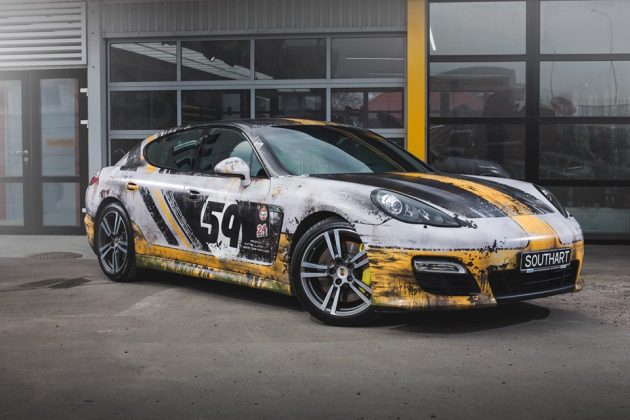 Украинец сделал из Porsche Panamera «ржавое ведро» 1