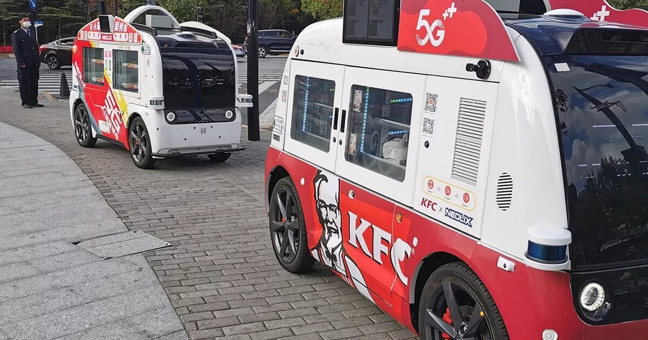 KFC выпустила на улицы беспилотные автомобили доставки 1