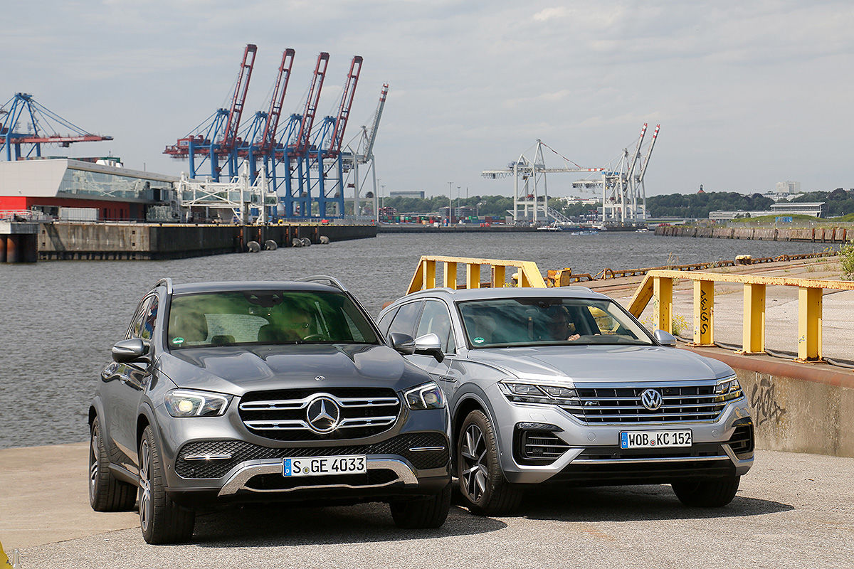 Mercedes GLE против VW Touareg: сравнительный тест 1