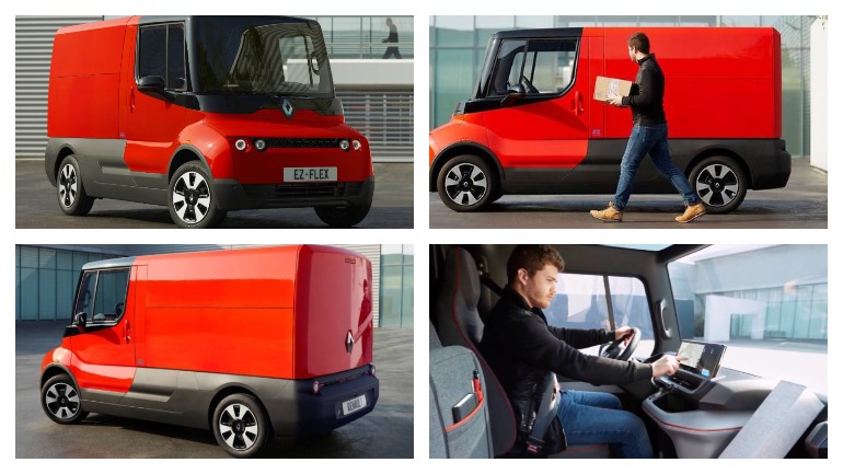 Компания Renault представила квадратный электрический фургон EZ-Flex 2