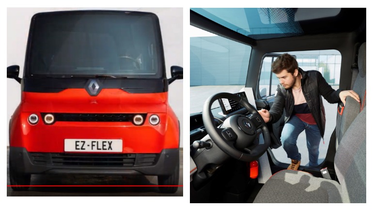 Компания Renault представила квадратный электрический фургон EZ-Flex 1