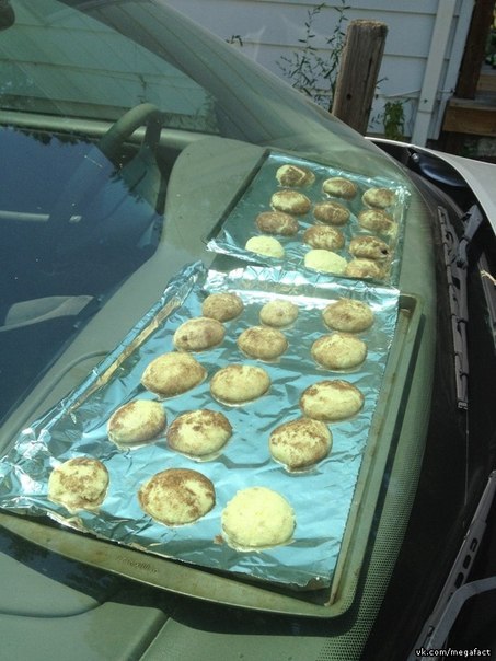 Автоэксперимент: можно ли спечь печенье на приборной панели авто 2