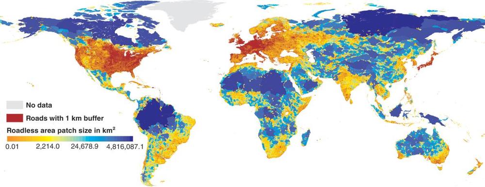 Ученые создали всемирную карту бездорожья 1