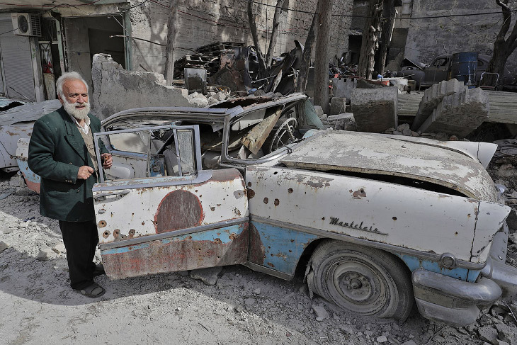Известная коллекция машин исчезла под обломками Алеппо 1
