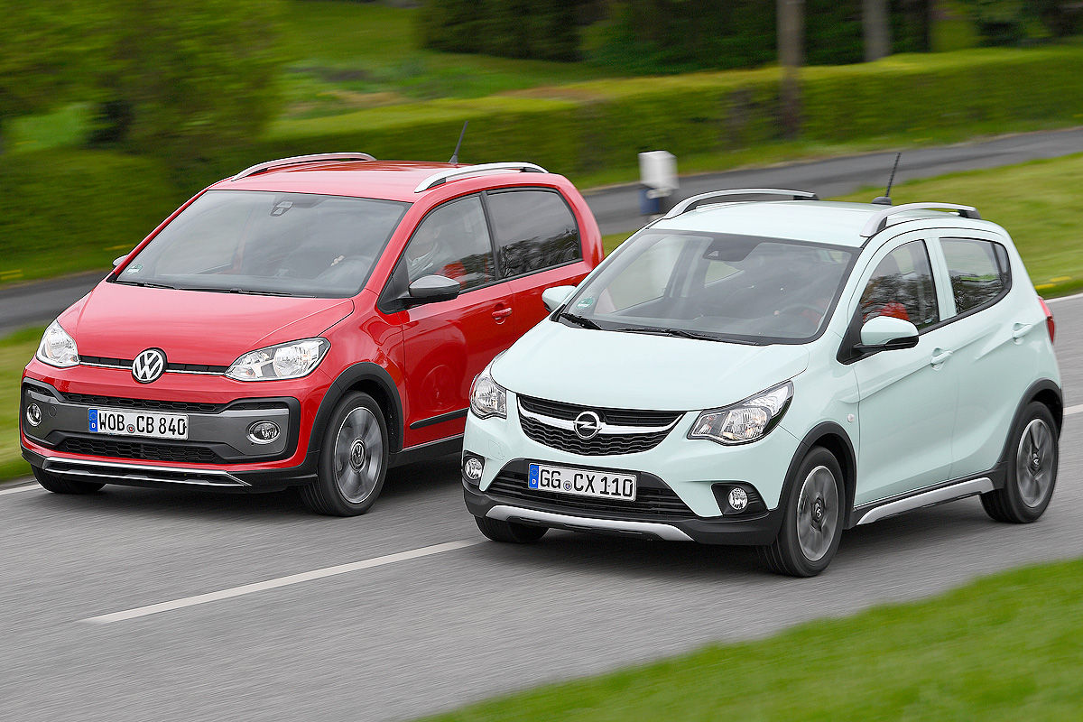 «Идеальные для города»: тест-драйв Opel Karl и VW Cross Up 2
