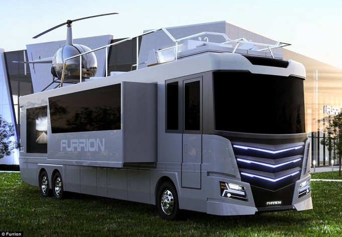 Elsium RV «автобус мечты с джакузи и вертолетом» 1