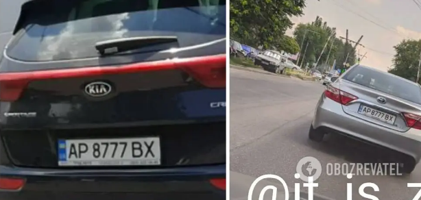 В Украине «засекли» два автомобиля с идентичными номерами 1