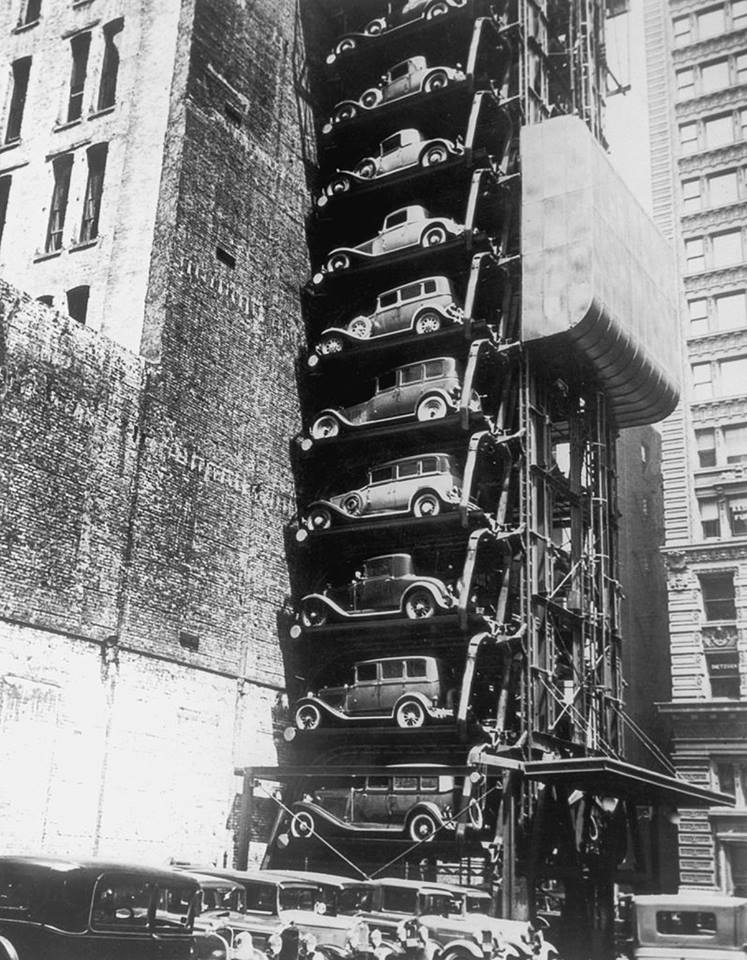 Вертикальные парковки: как они выглядели в 1920 году 1