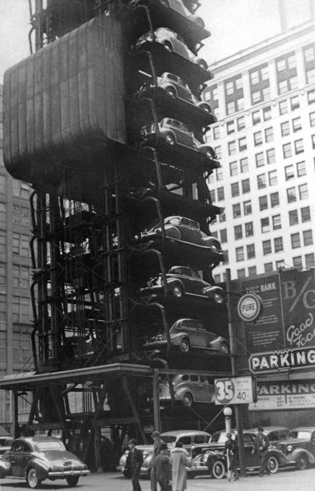 Вертикальные парковки: как они выглядели в 1920 году 2