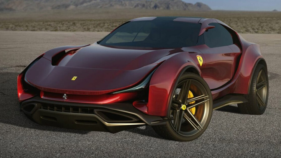 Опубликовали изображения нового кроссовера Ferrari  1
