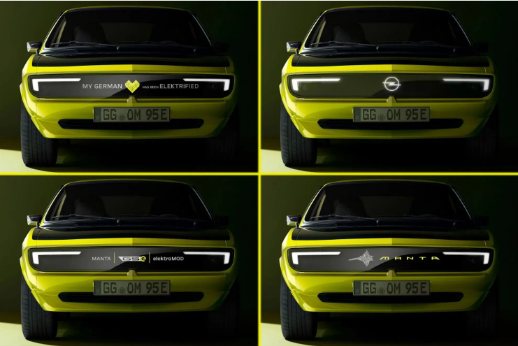 Opel презентовал электрический рестомод Manta 2