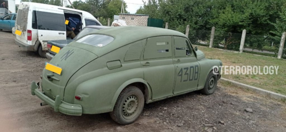 На фронте заметили символический автомобиль - бронированный ГАЗ М-20 «Победа»