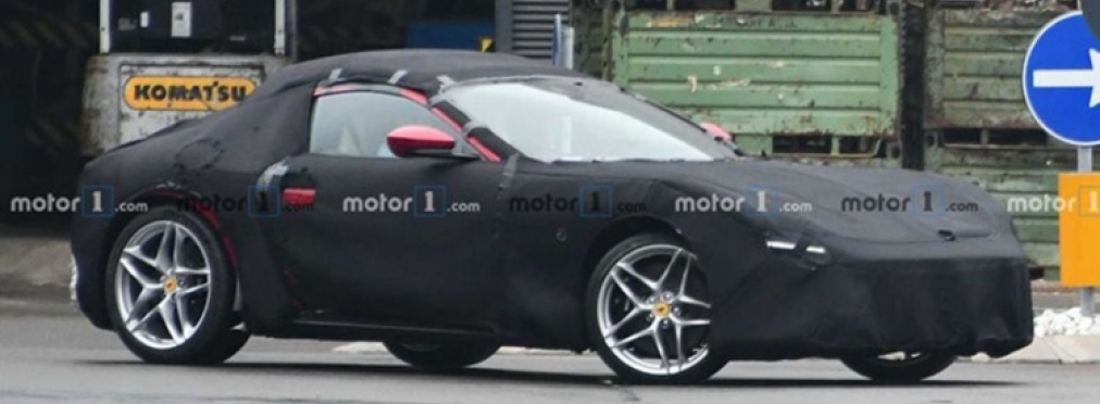 Новое купе Ferrari Portofino замечено во время финальных испытаний