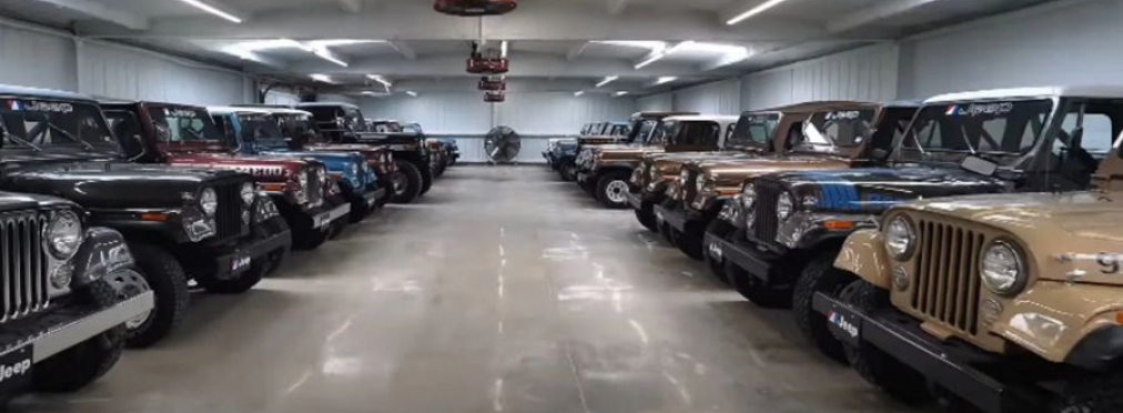 Коллекцию классических внедорожников Jeep CJ продают за 1 миллион долларов (видео)