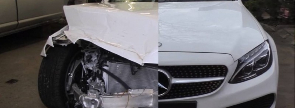 Известный кузовщик «реанимировал» разбитый Mercedes-Benz C300