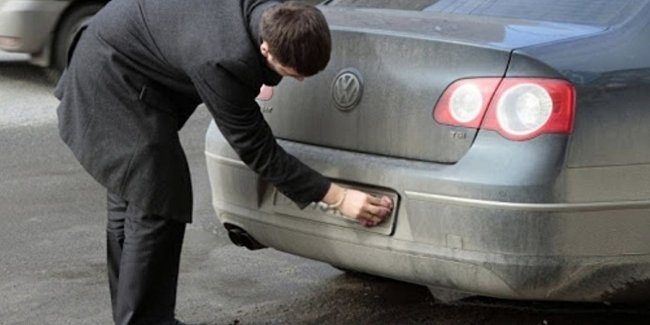 В Украине существенно увеличился штраф за грязный автомобильный номерной знак