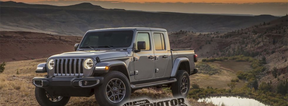 В сети рассекретили дизайн Jeep Gladiator