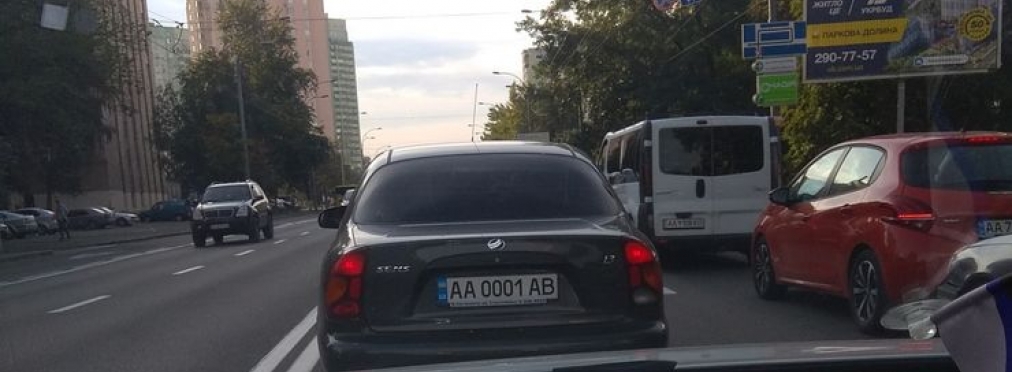 В Украине заметили ZAZ Sens с номерами по цене самого автомобиля