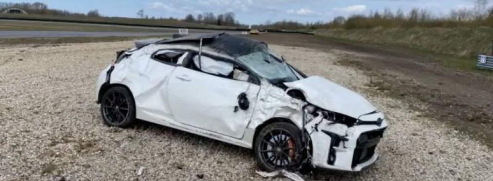 Toyota GR Yaris во время тестового заезда попал в серьезную аварию (видео)