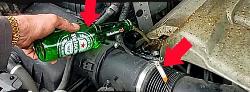 Блогеры заставили BMW 7-й серии «пить» пиво и «курить»