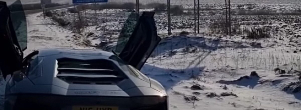 Британец на суперкаре Lamborghini вновь приехал в Буковель