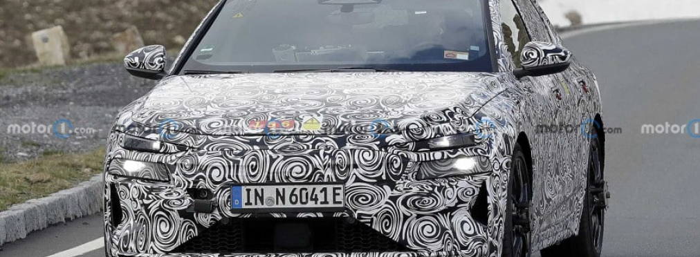 Электромобиль Audi A6 e-tron был замечен в Альпах на испытаниях