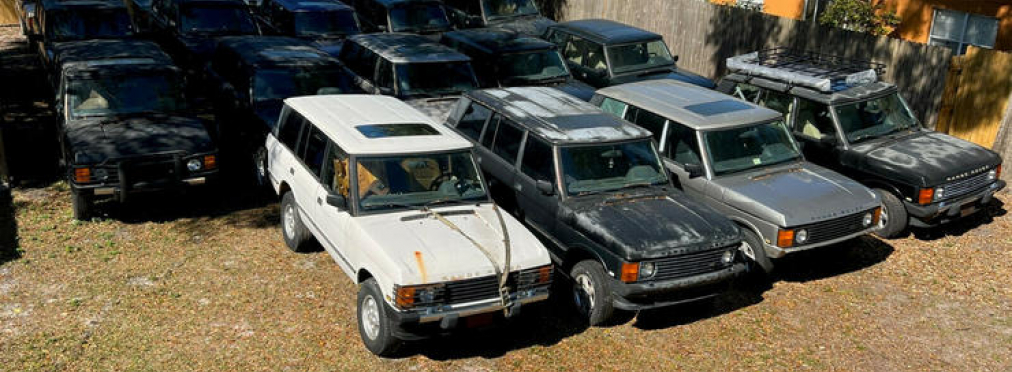 На продажу выставили коллекцию классических внедорожников Land Rover