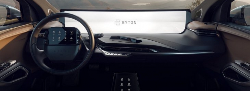 Китайский Byton покажет автомобиль с огромным 48-дюймовым дисплеем в салоне