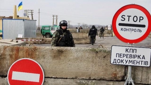 Граница между Украиной и Крымом перекрыта