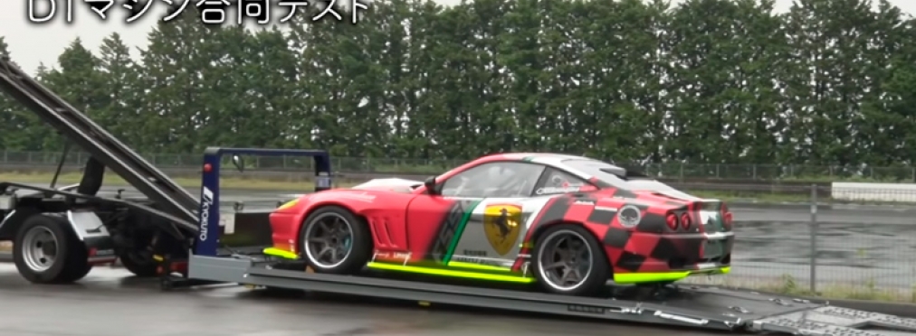 Дрифтовый Ferrari оснастили 1200-сильным мотором от Nissan GT-R