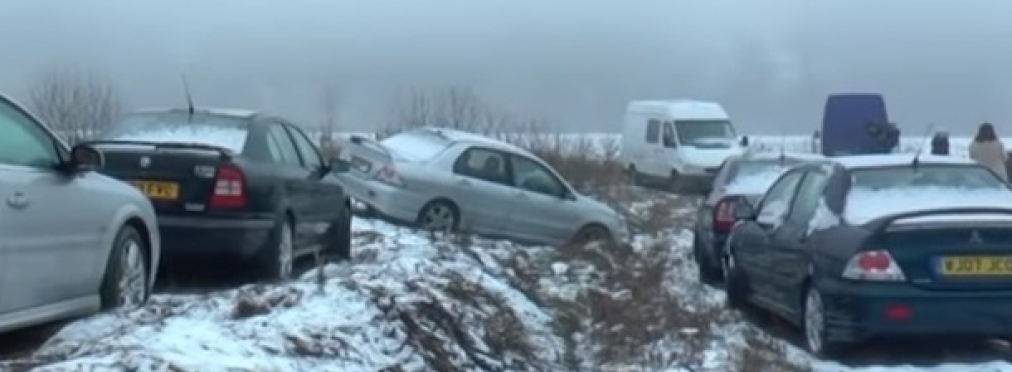 В Сети показали «кладбище» евроблях на украинской границе