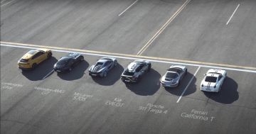 Дрэг: электромобиль Kia EV6 против пяти мощных машин (видео)