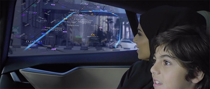 Через 14 лет каждый четвертый автомобиль в Дубае будет оснащен автопилотом