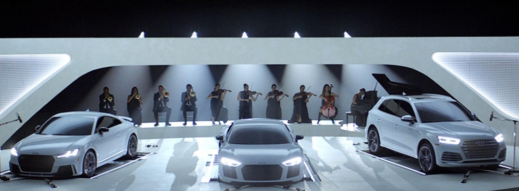 Двигатели автомобилей Audi исполнили музыку из популярных сериалов