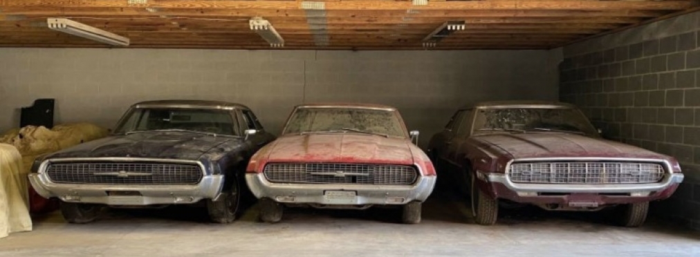 Капсула времени: Ford Thunderbird, которые провели 30 лет в гараже, продают за символическую сумму (фото)