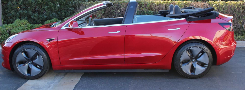 За превращение самой дешёвой Tesla в кабриолет придётся отдать стоимость самой «Теслы»