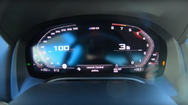 Как выглядит ускорение до 100 км в час за 2,9 секунд из салона автомобиля