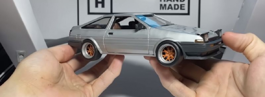 Умелец создал копию Toyota AE86 из пластилина