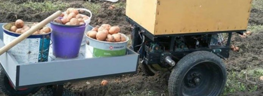 Украинский агродрон - робот для копания картошки