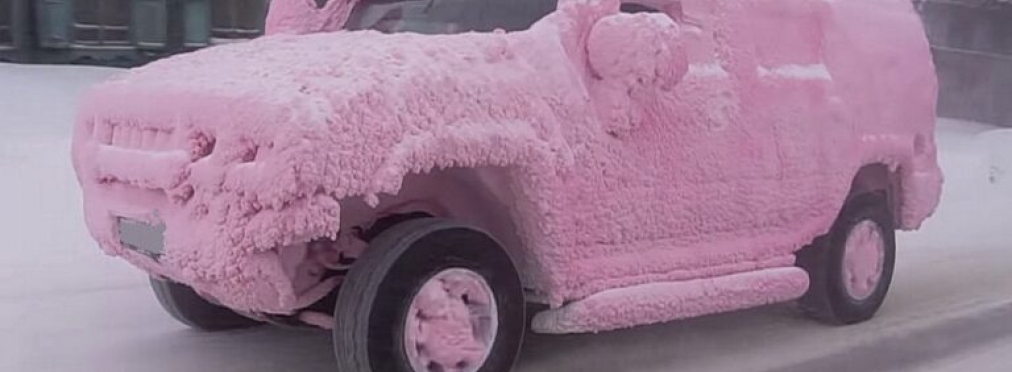 Блогер показал, что будет если помыть машину в 40-градусный мороз (видео)