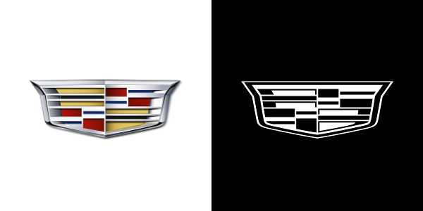 Cadillac представил черно-белый логотип