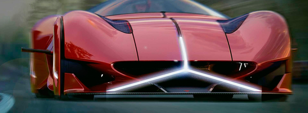 В Сети появился рендер экологичного спорткара Mercedes Redsun